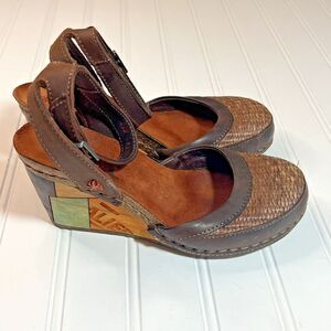ART Company Women’s US 6.5 Patchwork Wedge Sandals